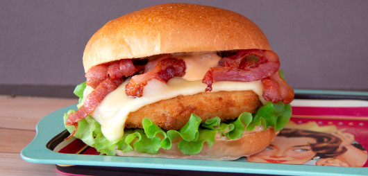French chicken cheese burger