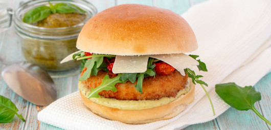 Pollo provolone burger