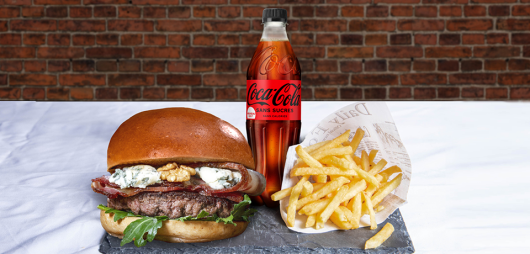 Menu XL Winter cheeseburger...